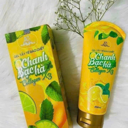 Gel Tẩy Tế Bào Chết Chanh Bạc Hà Collagen X3