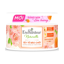 Tẩy Tế Bào Chết Enchanteur Naturelle Dưỡng Sáng Da Hương Hoa Hồng Pháp 250g