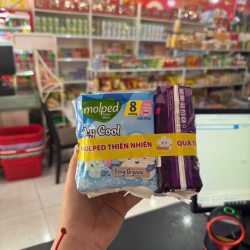 Combo 2 Băng vệ sinh Molped mát lạnh siêu mỏng cánh (23cm x 8 miếng)