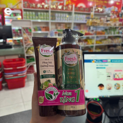 Dầu Gội Thảo Mộc Fresh Gừng & Bưởi quấn kèm